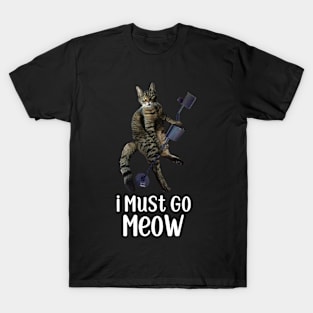 Funny Cat Metal Detecting T-Shirt